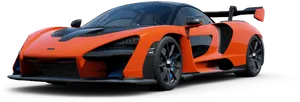 Orange Black Sports Car H D PNG Image