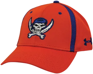 Orange Blue Skull Cap Under Armour PNG Image