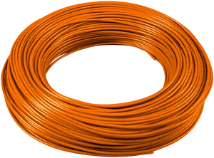 Orange Coiled Wire PNG Image