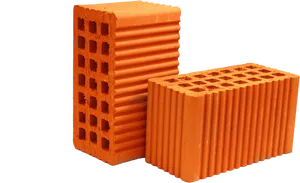 Orange Construction Bricks PNG