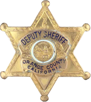 Orange County Deputy Sheriff Badge PNG Image