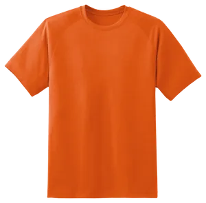 Orange Crew Neck T Shirt PNG Image