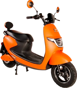 Orange Electric Scooter PNG Image