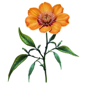 Orange Flower Png Loi PNG Image