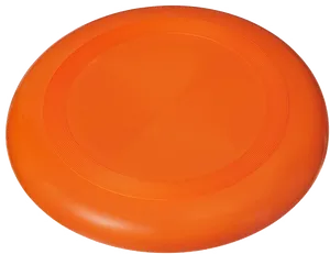 Orange Frisbee Isolated Background PNG Image