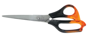 Orange Handled Scissors PNG Image