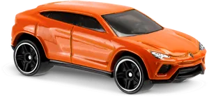 Orange Hot Wheels Sports Car PNG Image