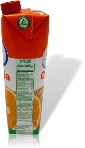 Orange Juice Carton Tetra Pak PNG Image