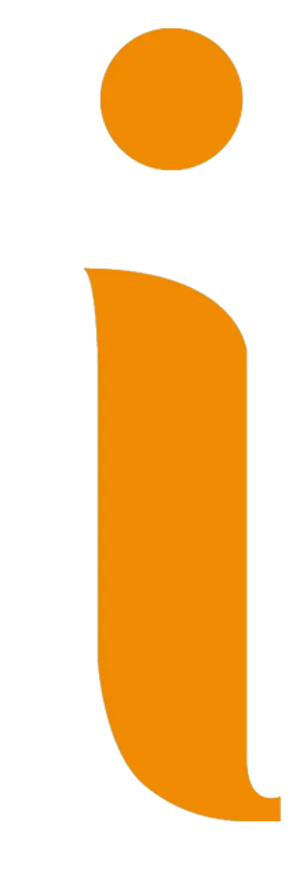 Orange Letter I Graphic PNG Image