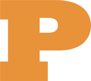 Orange Letter P Logo PNG Image