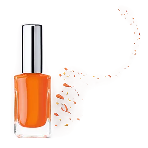 Orange Nail Polish Bottle Png 06292024 PNG Image