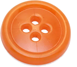 Orange Plastic Clothing Button PNG Image