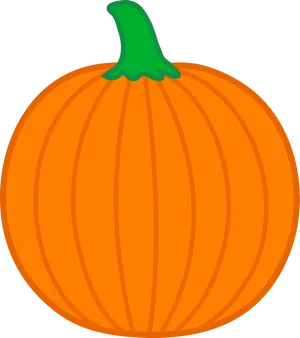 Orange Pumpkin Cartoon Illustration PNG Image