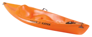 Orange Single Person Kayak PNG