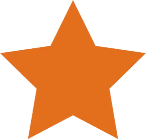 Orange Star Clipart PNG Image