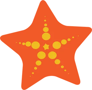 Orange Starfish Clipart PNG Image