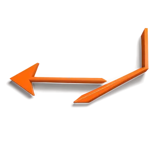 Orange Upward Arrow Png Twv PNG Image