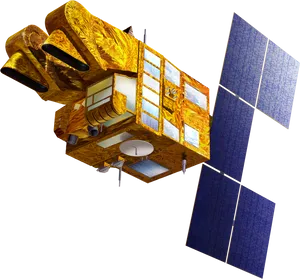 Orbital Satellite Isolatedon Transparent Background PNG