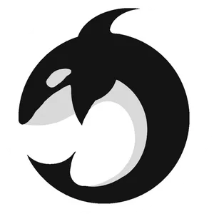 Orca Icon Simple Graphic PNG Image