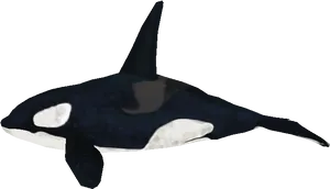 Orca Swimming Underwater.png PNG Image