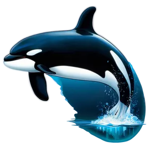 Orca Whale Underwater Scene Png Tiq21 PNG Image