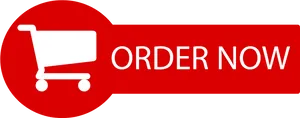 Order Now Button Red Background PNG Image