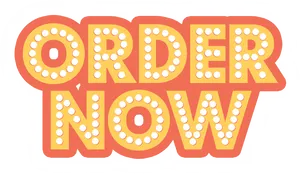 Order Now Retro Signage PNG Image