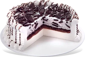 Oreo_ Cream_ Cake_ Delicious_ Dessert PNG Image