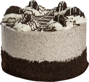 Oreo Cream Cheesecake Deliciousness PNG Image