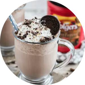 Oreo Milkshake Delight PNG Image