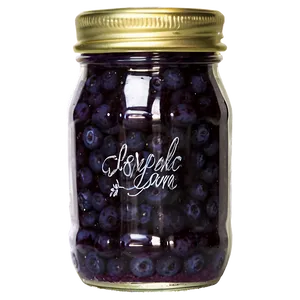 Organic Blueberry Jam Jar Png 4 PNG Image