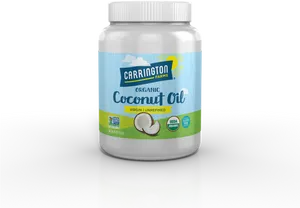 Organic Coconut Oil Product PNG Image