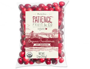 Organic Cranberries Packaging Design PNG Image