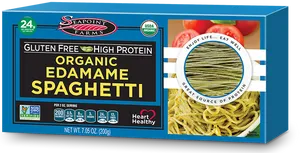 Organic Edamame Spaghetti Box PNG Image