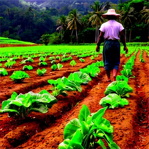 Organic Farming Field Png 41 PNG Image