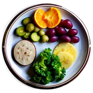 Organic Food Plate Png 38 PNG Image