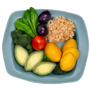 Organic Food Plate Png Lbp PNG Image