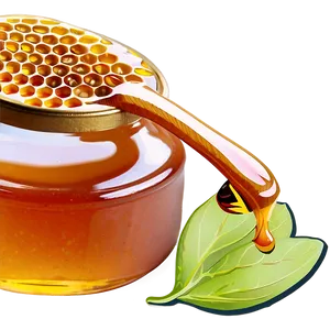 Organic Honey Jar PNG 05242024 PNG