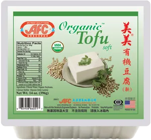 Organic Soft Tofu Package PNG Image