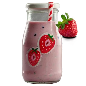 Organic Strawberry Milk Png 78 PNG Image