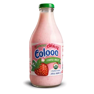 Organic Strawberry Milk Png Lhw45 PNG Image