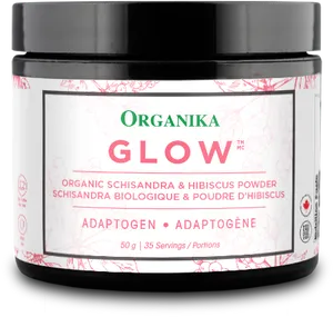 Organika Glow Organic Schisandra Hibiscus Powder PNG Image