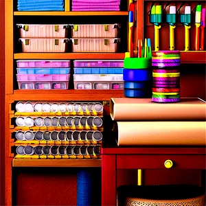 Organized Craft Room Png Bqw47 PNG Image