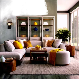 Organized Living Room Design Png 84 PNG Image