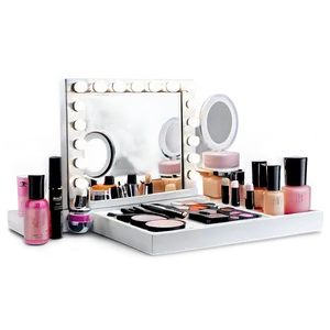 Organized Makeup Vanity Png Vtt38 PNG Image