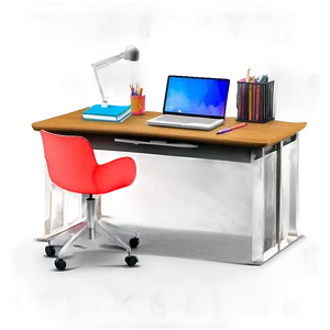 Organized Study Table Png Rha35 PNG Image