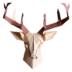 Origami Deer Head Paper Design Png 06212024 PNG Image