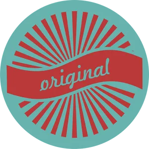 Original Retro Badge Design PNG Image