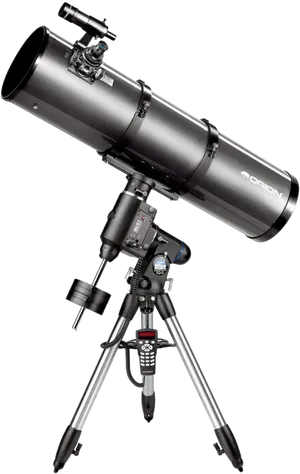 Orion Reflector Telescopeon Tripod PNG Image