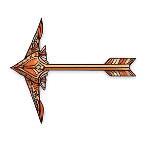 Ornamental Arrow Doodle Png Ppd22 PNG Image